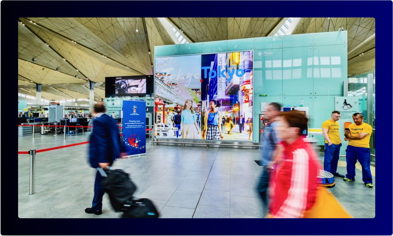 Exploring Out of Home and Indoor Advertising Opportunities at Pulkovo Airport in Russia