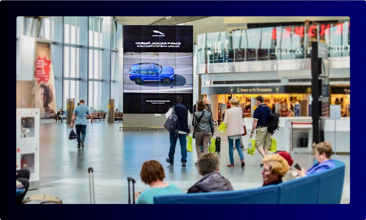 Exploring Out of Home and Indoor Advertising Opportunities at Pulkovo Airport in Russia