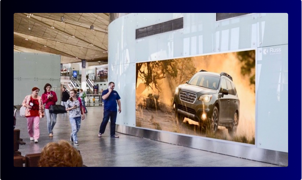 Exploring Out of Home and Indoor Advertising Opportunities at Pulkovo Airport in Russia